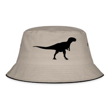 dinosaur - Bucket Hat - khaki/black - Front
