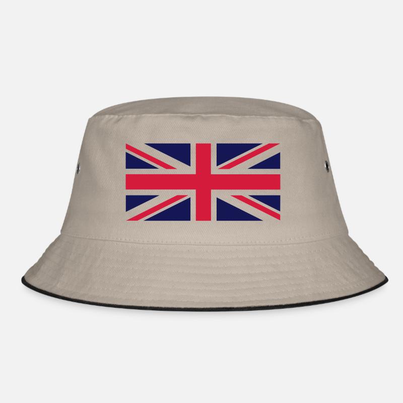 Union Jack - Bucket Hat - khaki/black