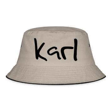 karl - Bucket Hat - khaki/black - Front