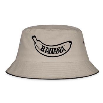text banana logo fruits banane délicieux manger sain b - Bob - kaki/noir - Devant