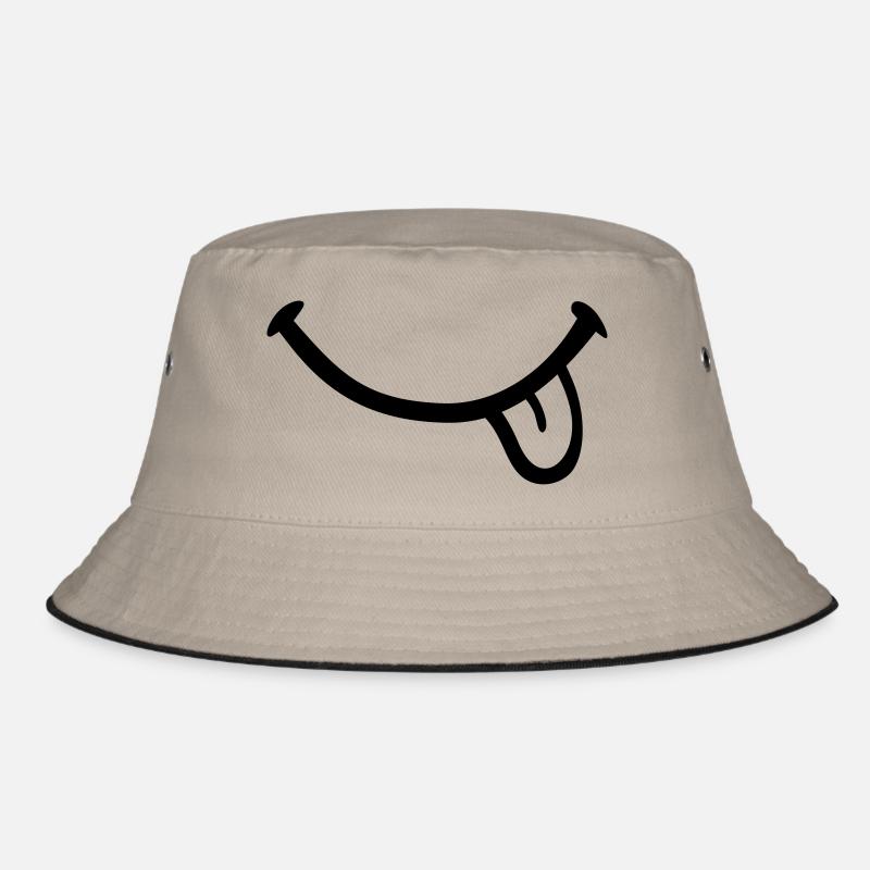 Smiley Zunge Bucket Hat