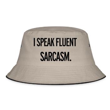 Sarcasm - Bucket Hat - khaki/black - Front