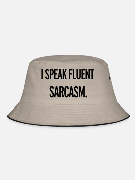 Sarcasm - Bucket Hat - khaki/black - Front