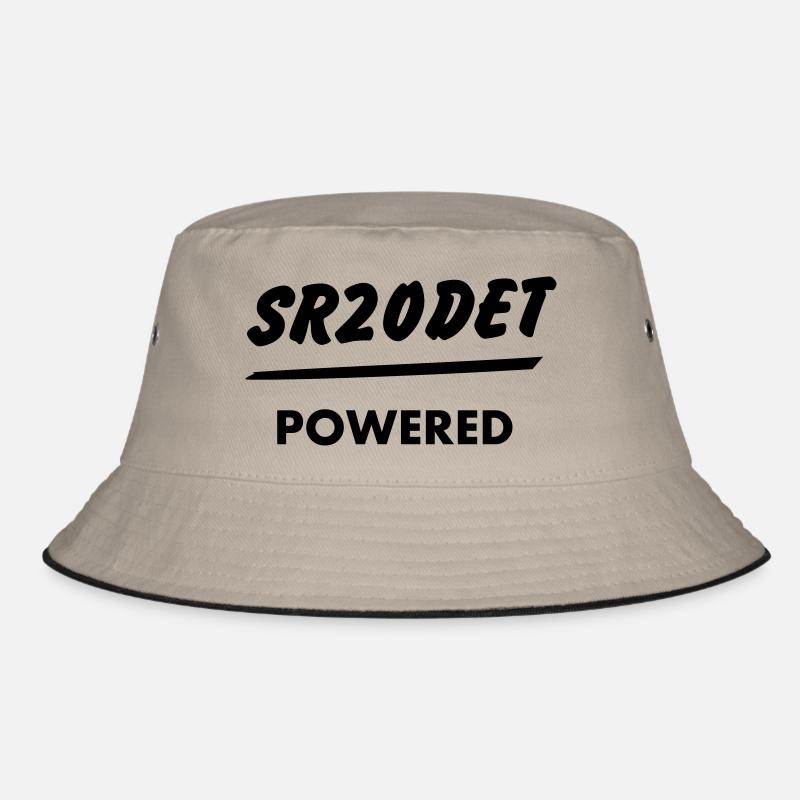 JDM T Engine powered SR20DET | T-shirts JDM - Bucket Hat - Khaki/Schwarz