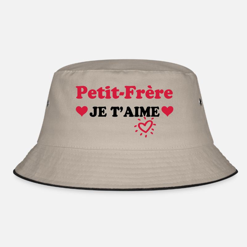 Petit-frère je t'aime - Bob - kaki/noir