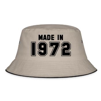 1972 - Bucket Hat - Khaki/Schwarz - Vorne