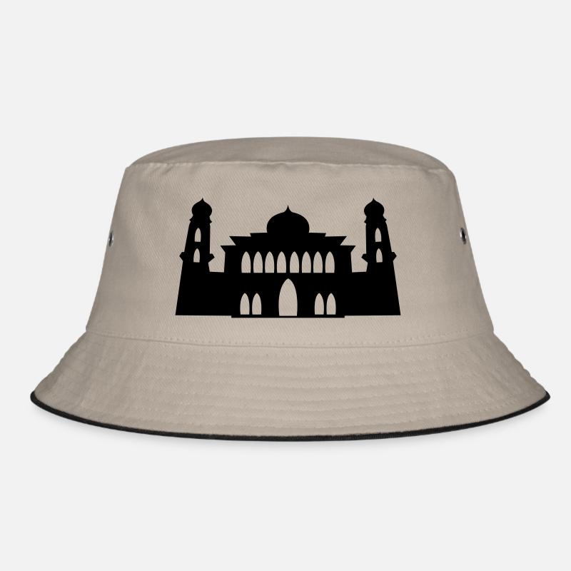 mosque silhouette Bucket Hat