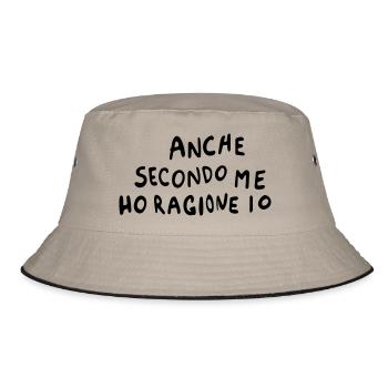 Anche secondo me ho ragione io - Bucket Hat - khaki/black - Front