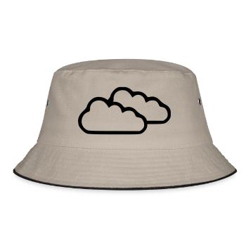 Clouds - Weather - Bucket Hat - khaki/black - Front