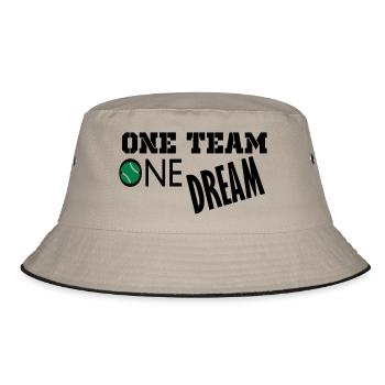 one dream - Bucket Hat - khaki/black - Front