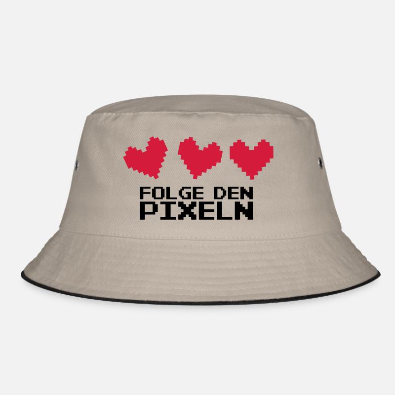 Folge den Pixeln! 8-Bit Retro Bucket Hat