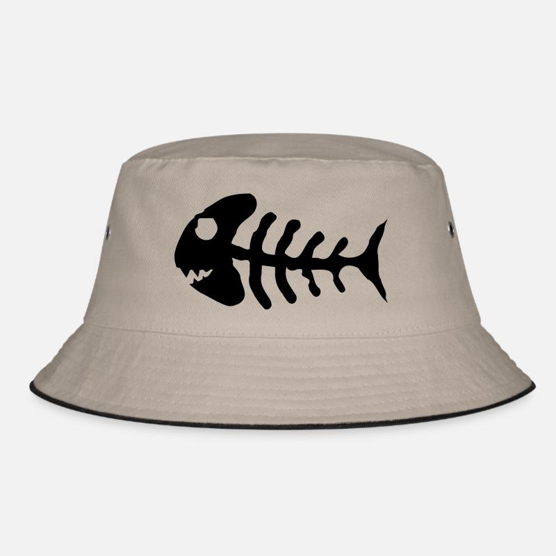 bone_fish_f1 Bucket Hat