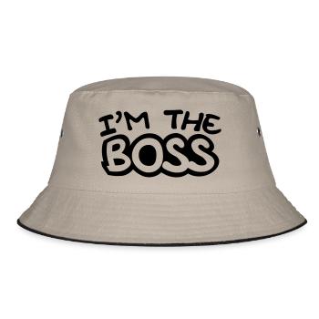 I'm The Boss Comic Style - Bucket Hat - khaki/black - Front