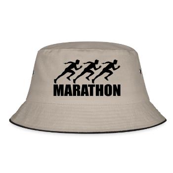 marathon - Bucket Hat - khaki/black - Front