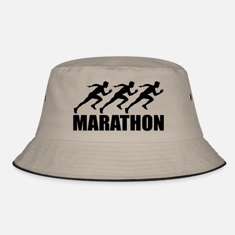 marathon - Bucket Hat - Khaki/Schwarz