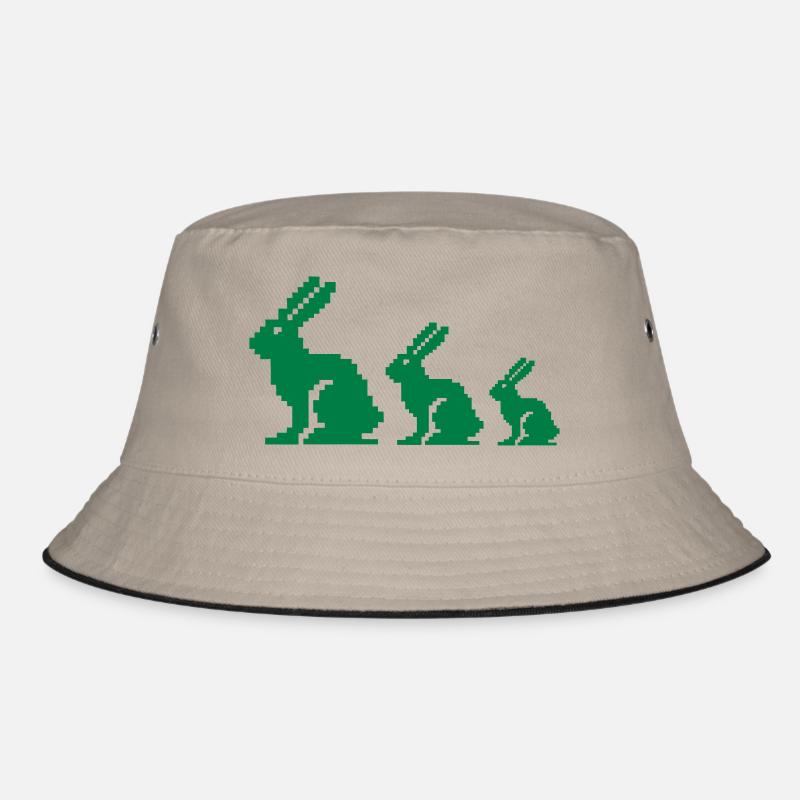 Bunny Pixel 3 Bucket Hat