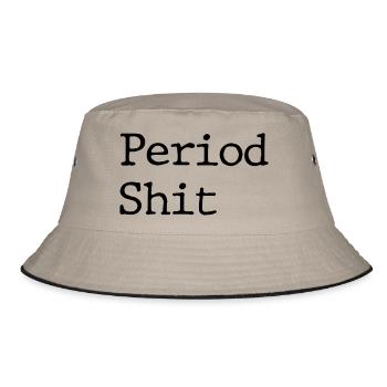period shit - Bucket Hat - khaki/black - Front