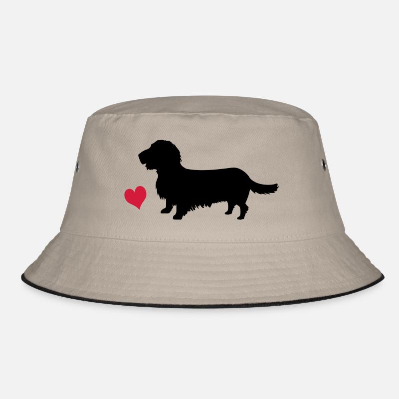 Rough-haired dachshund Bucket Hat