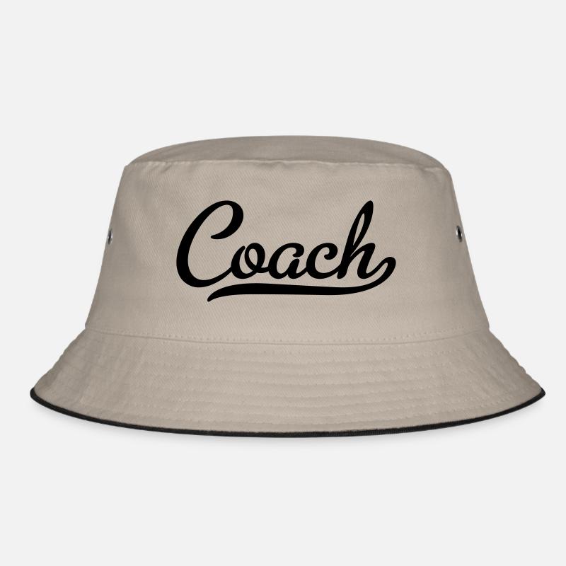 coach - Bucket Hat - Khaki/Schwarz