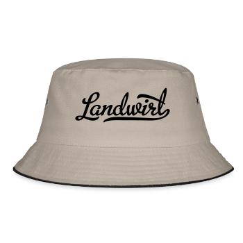 Landwirt - Bucket Hat - Khaki/Schwarz - Vorne