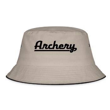 ARCHERY - Bucket Hat - Khaki/Schwarz - Vorne