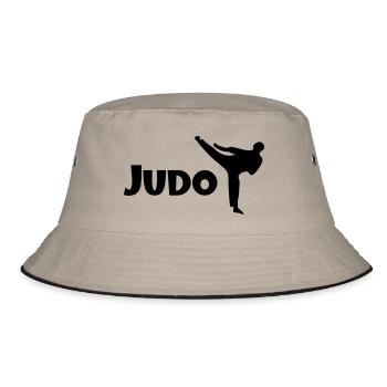 judo - Bucket Hat - Khaki/Schwarz - Vorne