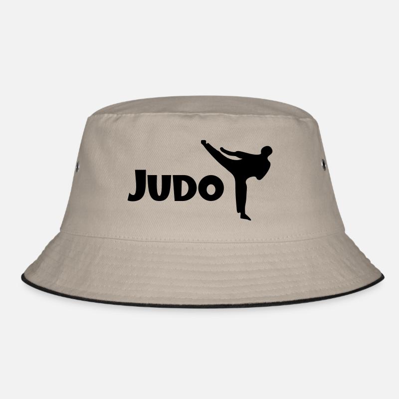judo - Bucket Hat - Khaki/Schwarz