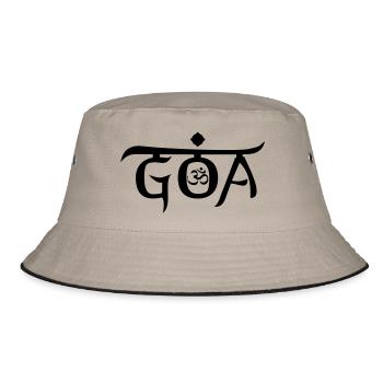 GOA - Bucket Hat - Khaki/Schwarz - Vorne