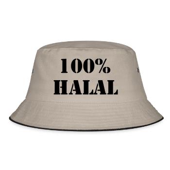 100% Halal (V) - Bob - kaki/noir - Devant