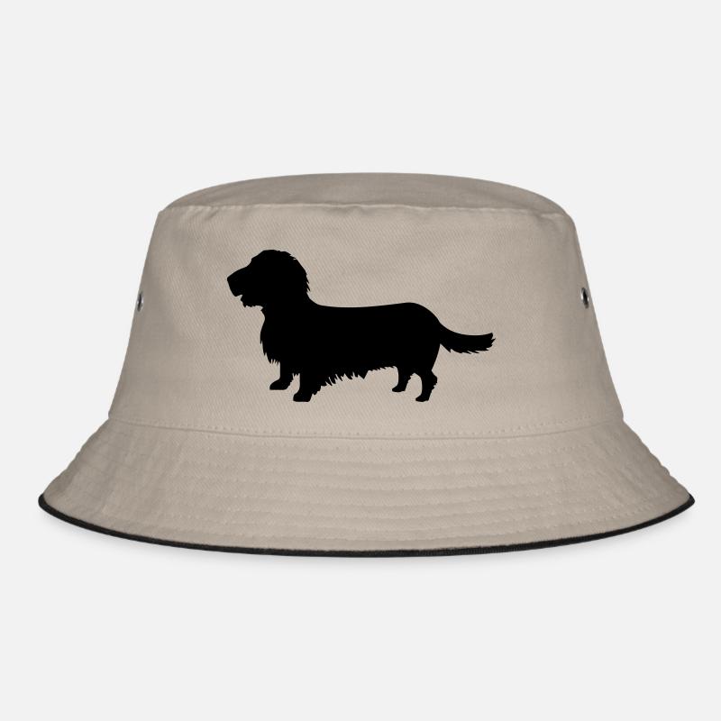 Rough-haired dachshund Bucket Hat