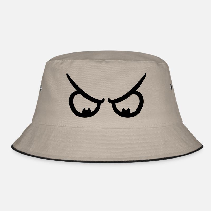 Angry Comic Eyes Bucket Hat