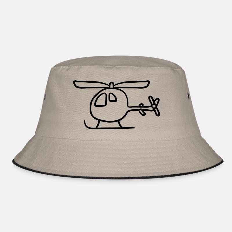 Comic cartoon kids Heli cute Bucket Hat
