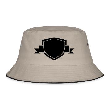 wappen - Bucket Hat - Khaki/Schwarz - Vorne