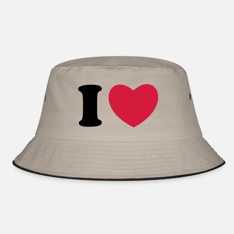 I love - I heart - I Herz Bucket Hat