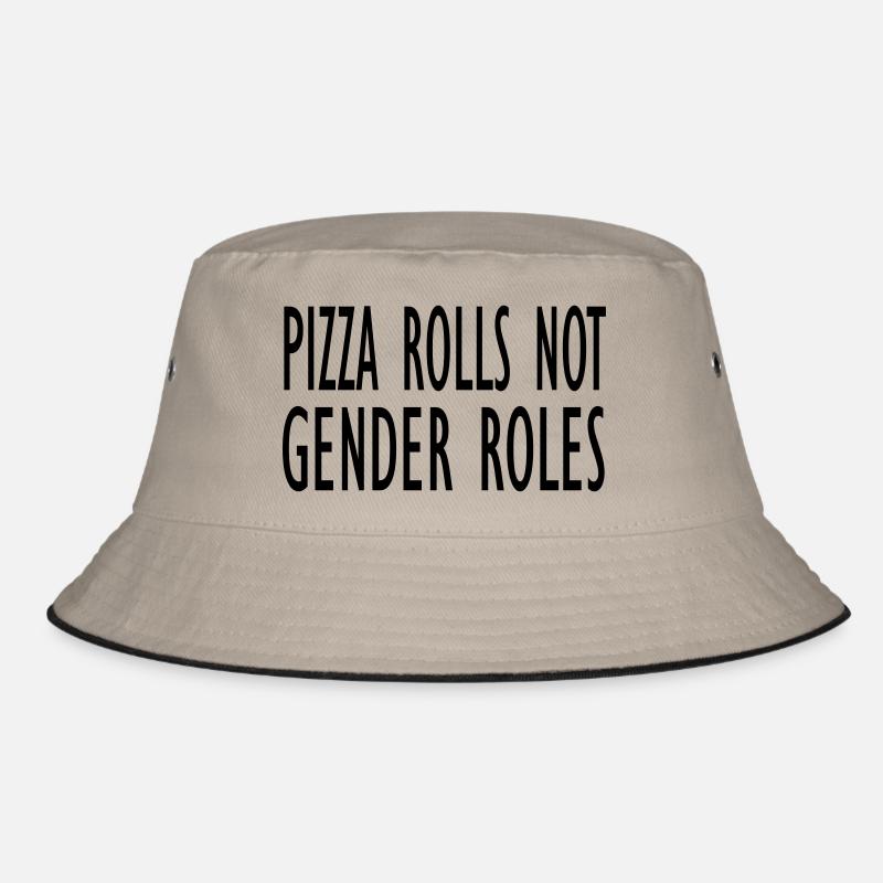 Pizza Rollen nicht Geschlechterrollen Bucket Hat