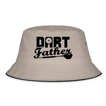 DART Father - Bucket Hat - Khaki/Schwarz - Vorne