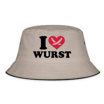 Wurst - Bucket Hat - Khaki/Schwarz - Vorne