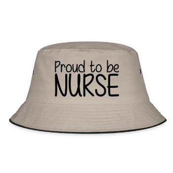 Proud to be Nurse - Bob - kaki/noir - Devant