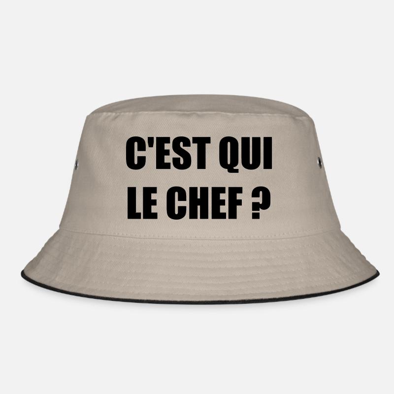 C'est qui le chef ? - Humour - Drôle - Blague - Bob - kaki/noir