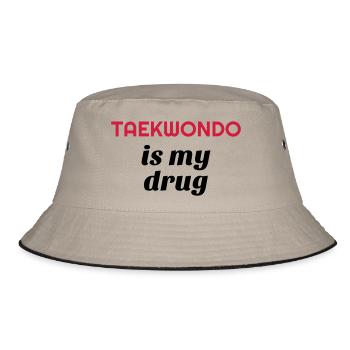 Taekwondo Taekwondoin Tae-Kwon-Do Tae Kwon Do - Bucket Hat - Khaki/Schwarz - Vorne
