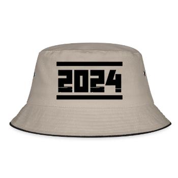 2024 - Bucket Hat - Khaki/Schwarz - Vorne