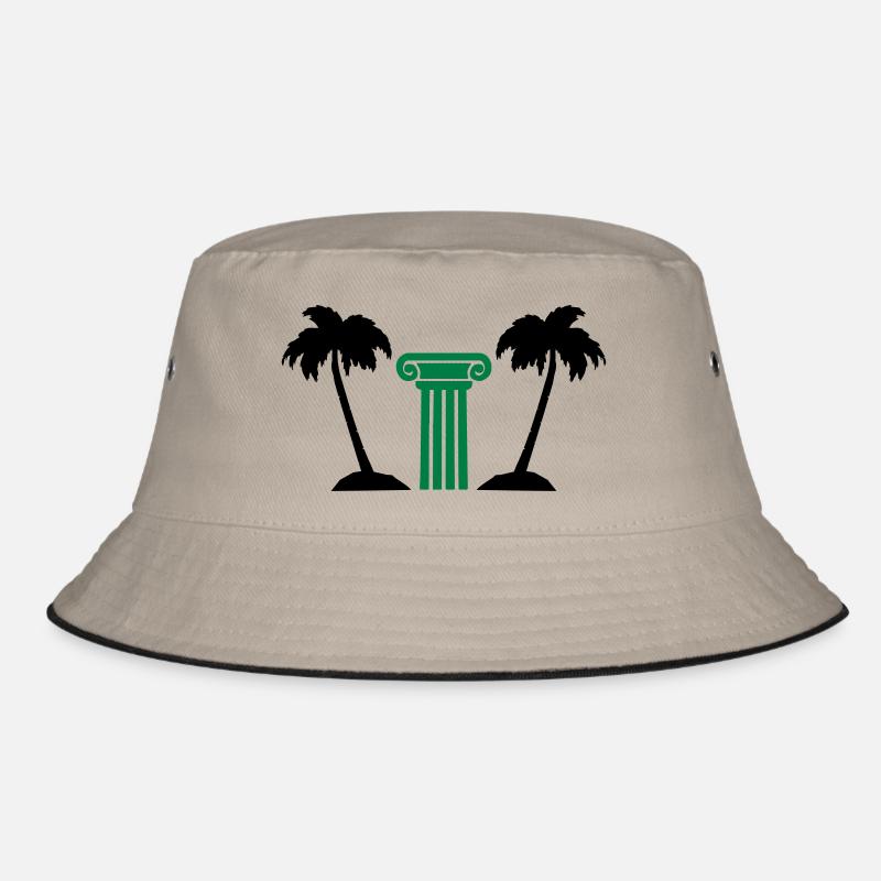 Palm Tree Column Bucket Hat