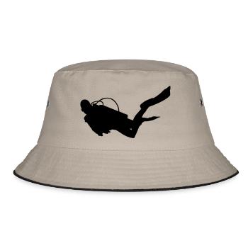 Diver - Bucket Hat - khaki/black - Front