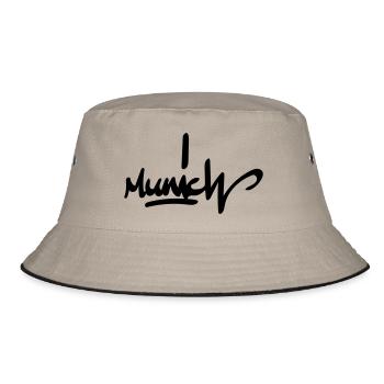munich/münchen - Bucket Hat - Khaki/Schwarz - Vorne