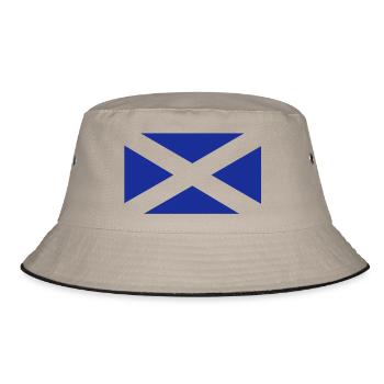 Scottish flag one colour - Bucket Hat - khaki/black - Front