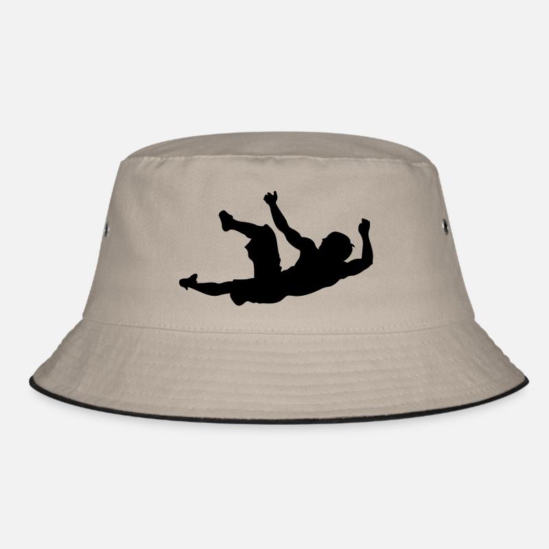 Klettern # 7 - Bucket Hat - Khaki/Schwarz