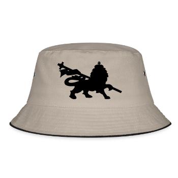 lion rasta dub music king fun symbol - Bob - kaki/noir - Devant
