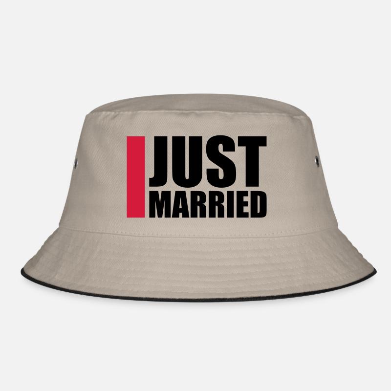 Just Married Logo-Design - Bob - kaki/noir