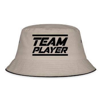 Team Player - Bucket Hat - khaki/black - Front