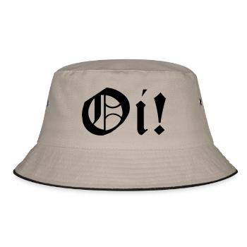 Working Class Skinhead Oi! Antiracist Bootboys My - Bucket Hat - khaki/black - Front